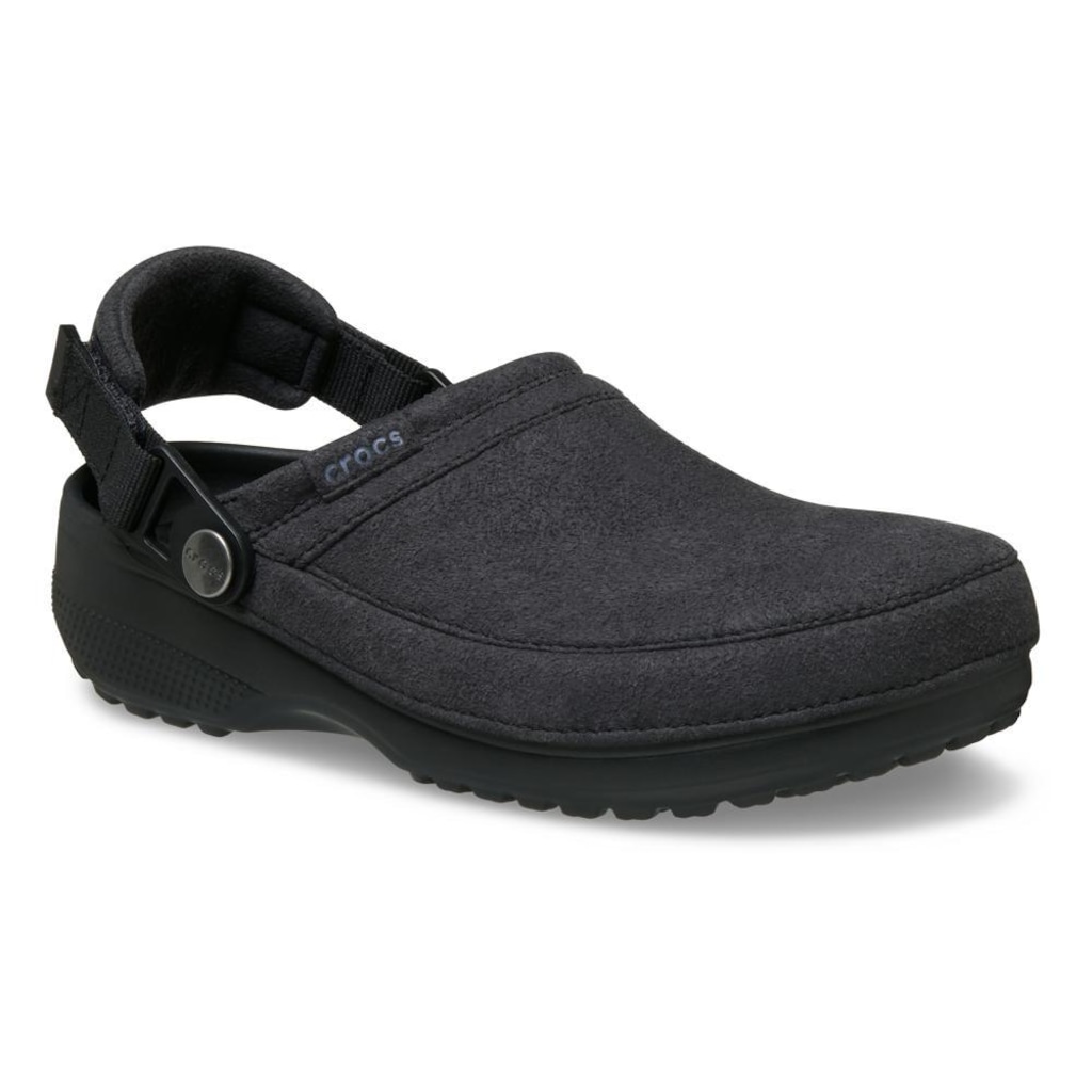 Imagem 2 do produto Sandália Crocs Classic Crafted Vegan Suede Clog Black - Unissex