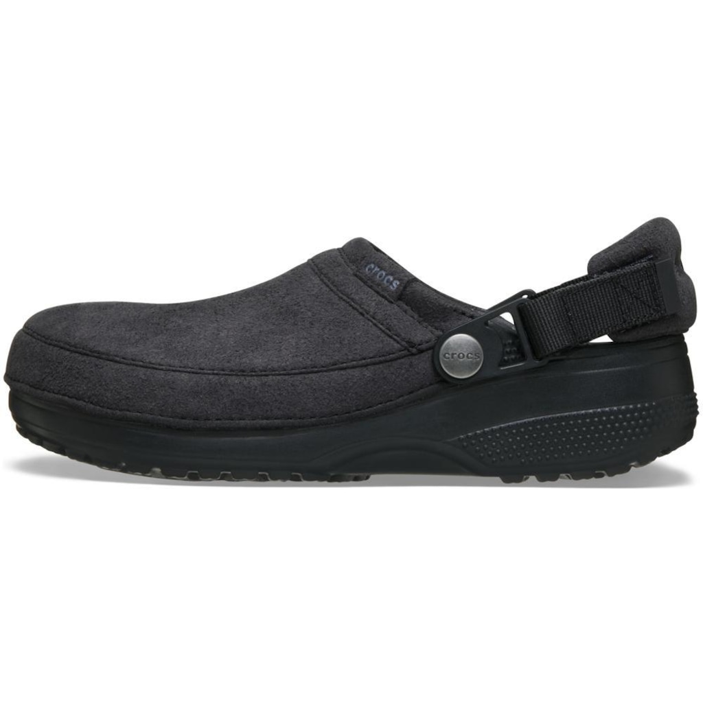 Imagem 3 do produto Sandália Crocs Classic Crafted Vegan Suede Clog Black - Unissex