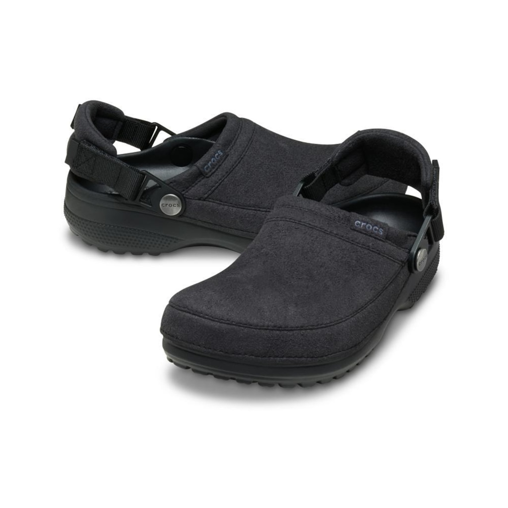 Imagem 4 do produto Sandália Crocs Classic Crafted Vegan Suede Clog Black - Unissex