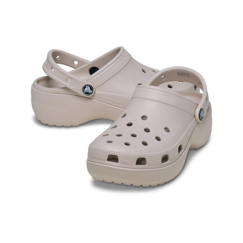 Imagem 3 do produto Sandália Crocs Classic Platform Clog Cocoa Cream - Unissex