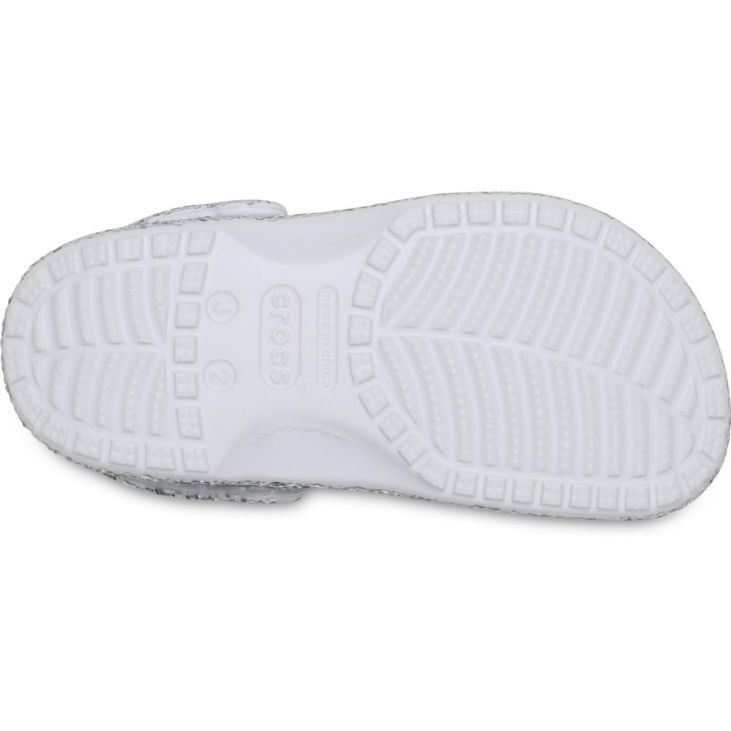 Imagem 5 do produto Sandália Crocs Classic Dazzle Glitter Clog K Silver Infantil
