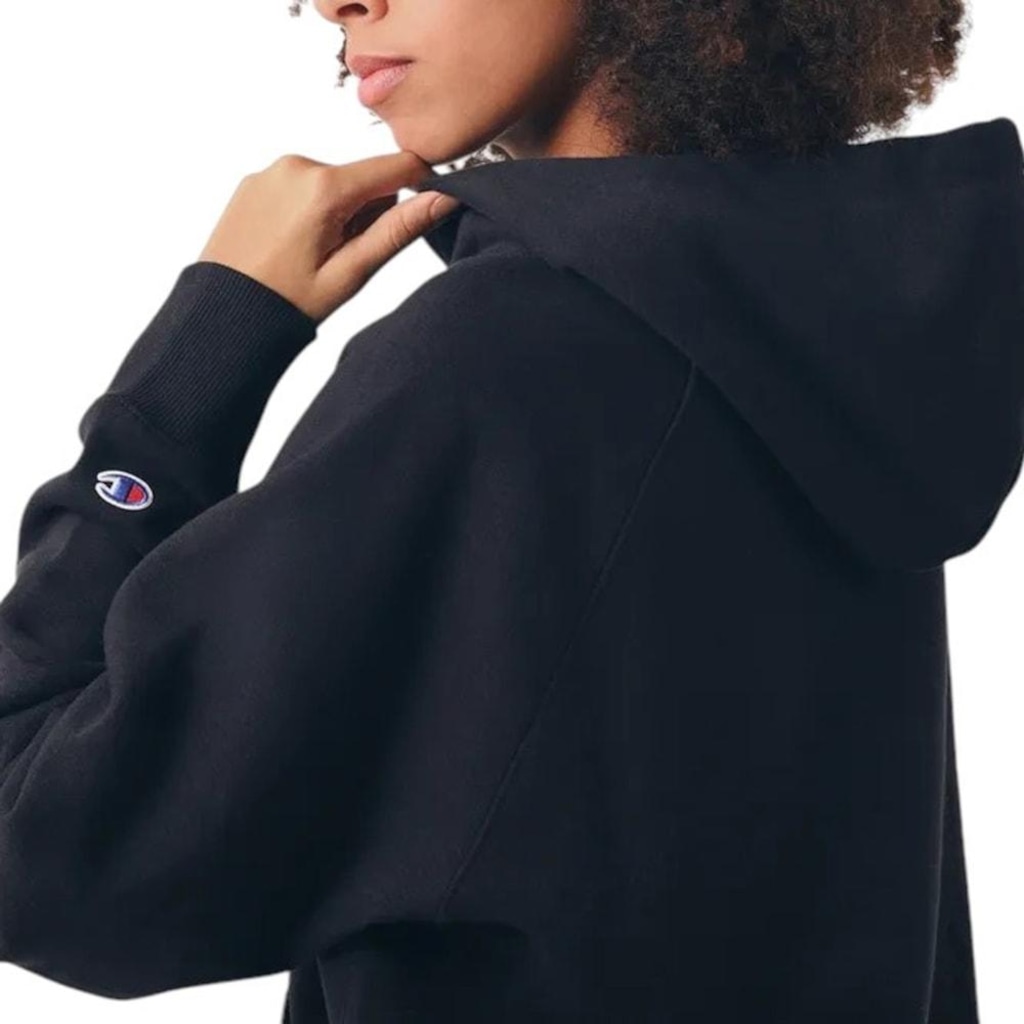 Imagem 4 do produto Blusão de Moletom Canguru Champion Athletic Script Logo Feminino