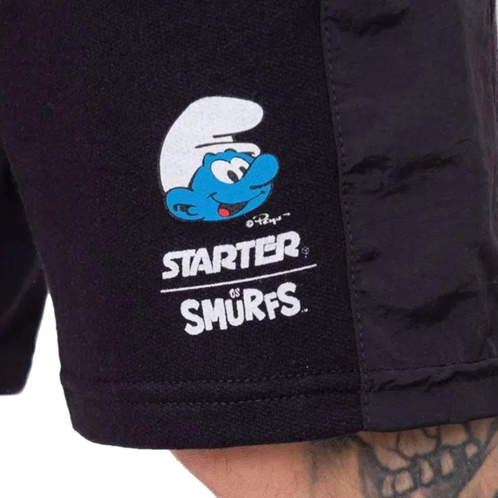 Imagem 2 do produto Bermuda de Moletom Starter Collab Smurfs Masculina