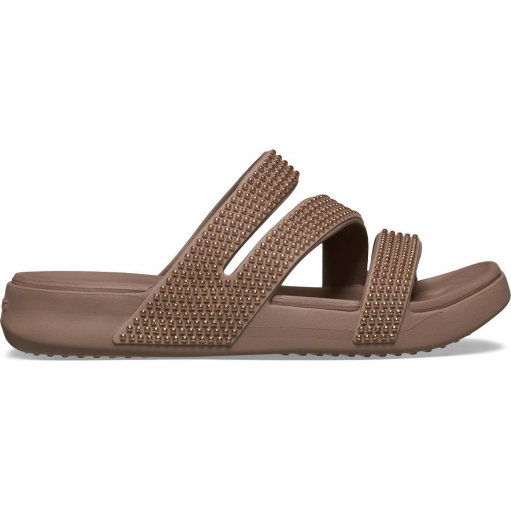 Imagem 1 do produto Sandália Crocs Getaway Gems Strappy Sandal Latte - Unissex