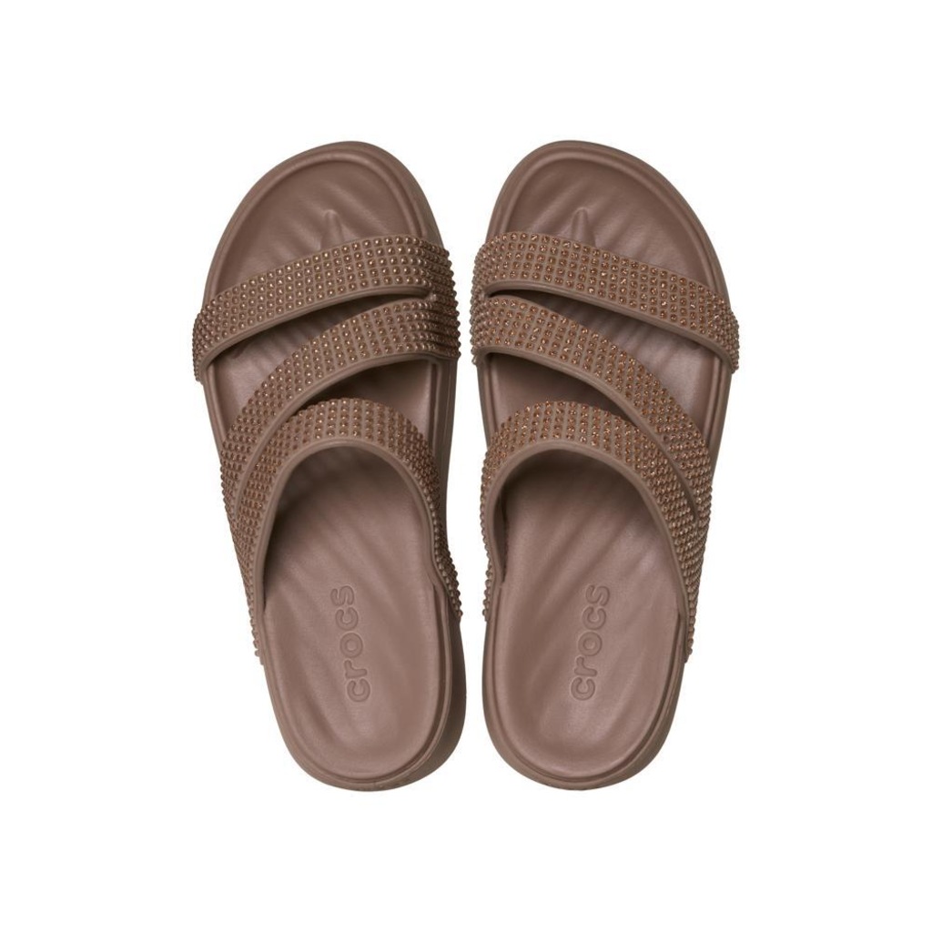 Imagem 4 do produto Sandália Crocs Getaway Gems Strappy Sandal Latte - Unissex