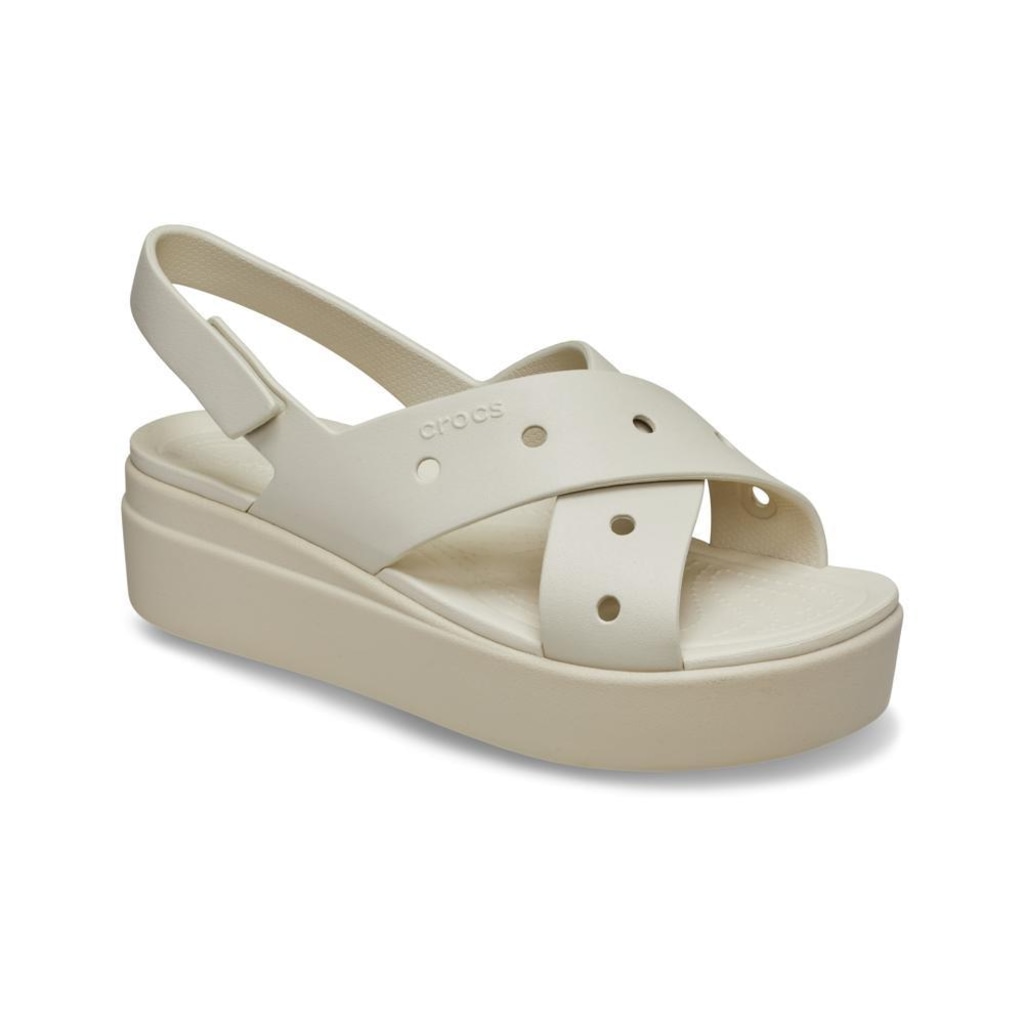 Imagem 2 do produto Sandália Crocs Brooklyn 4U Cross Strap Sandal Frappe - Unissex