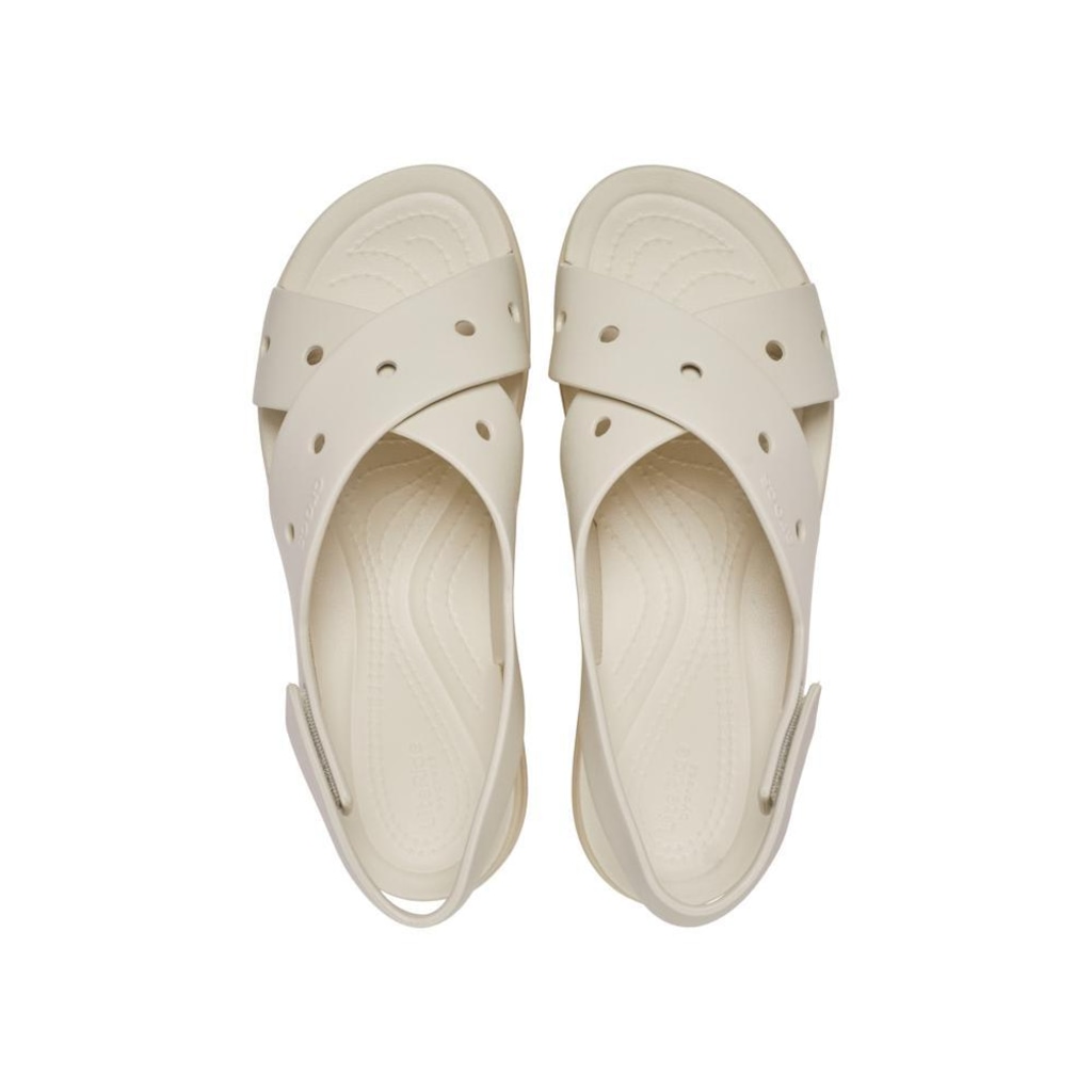 Imagem 4 do produto Sandália Crocs Brooklyn 4U Cross Strap Sandal Frappe - Unissex