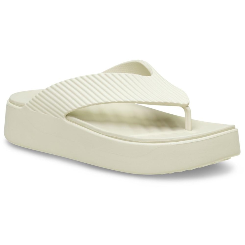 Imagem 2 do produto Sandália crocs getaway groove platform flip sandstone - Unissex