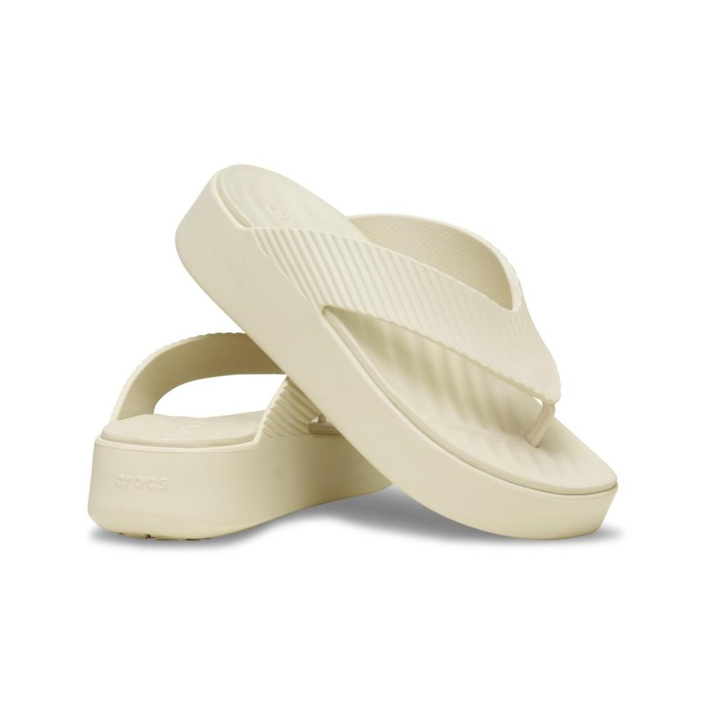 Imagem 4 do produto Sandália crocs getaway groove platform flip sandstone - Unissex