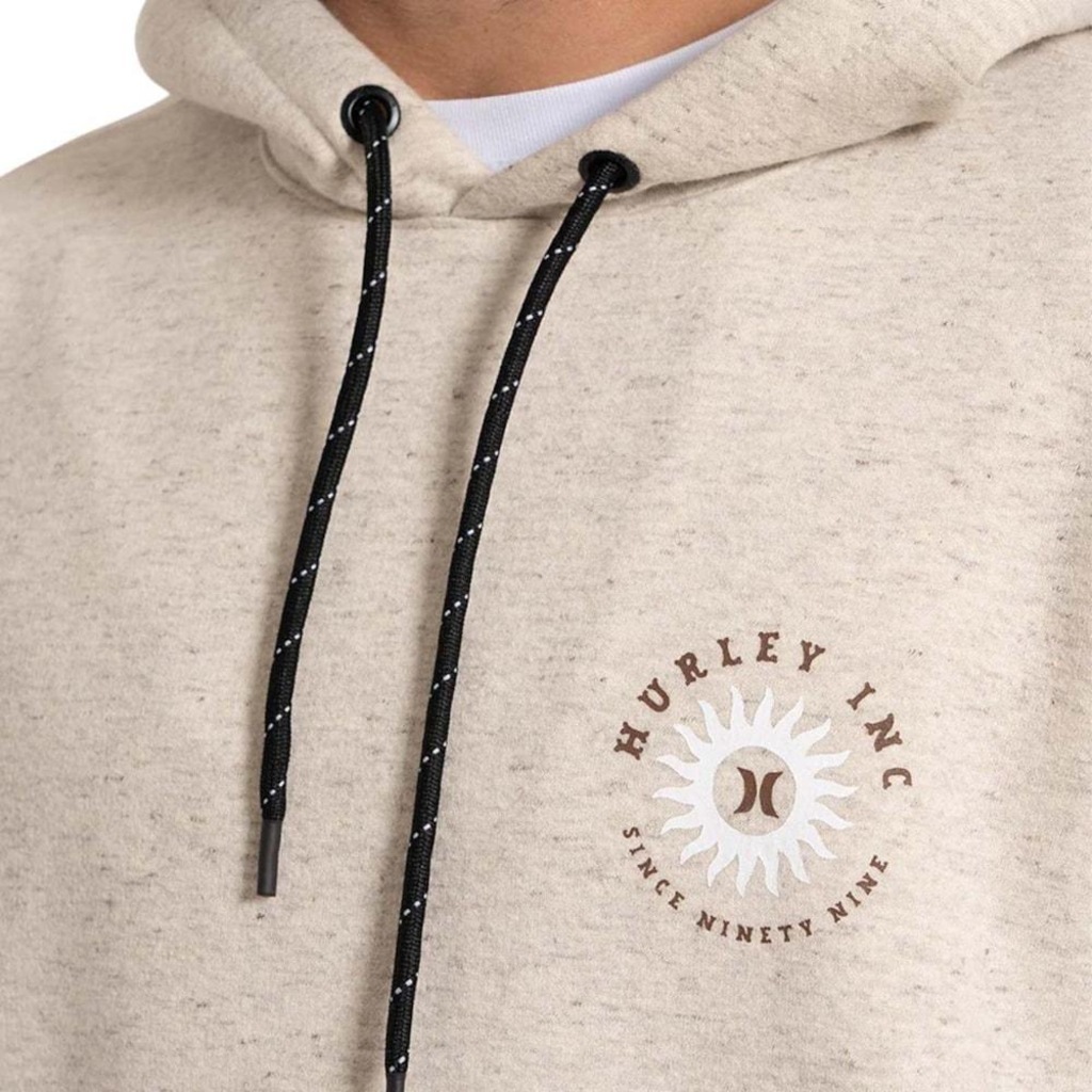 Imagem 3 do produto Blusão de Moletom Canguru Hurley Natural Masculino