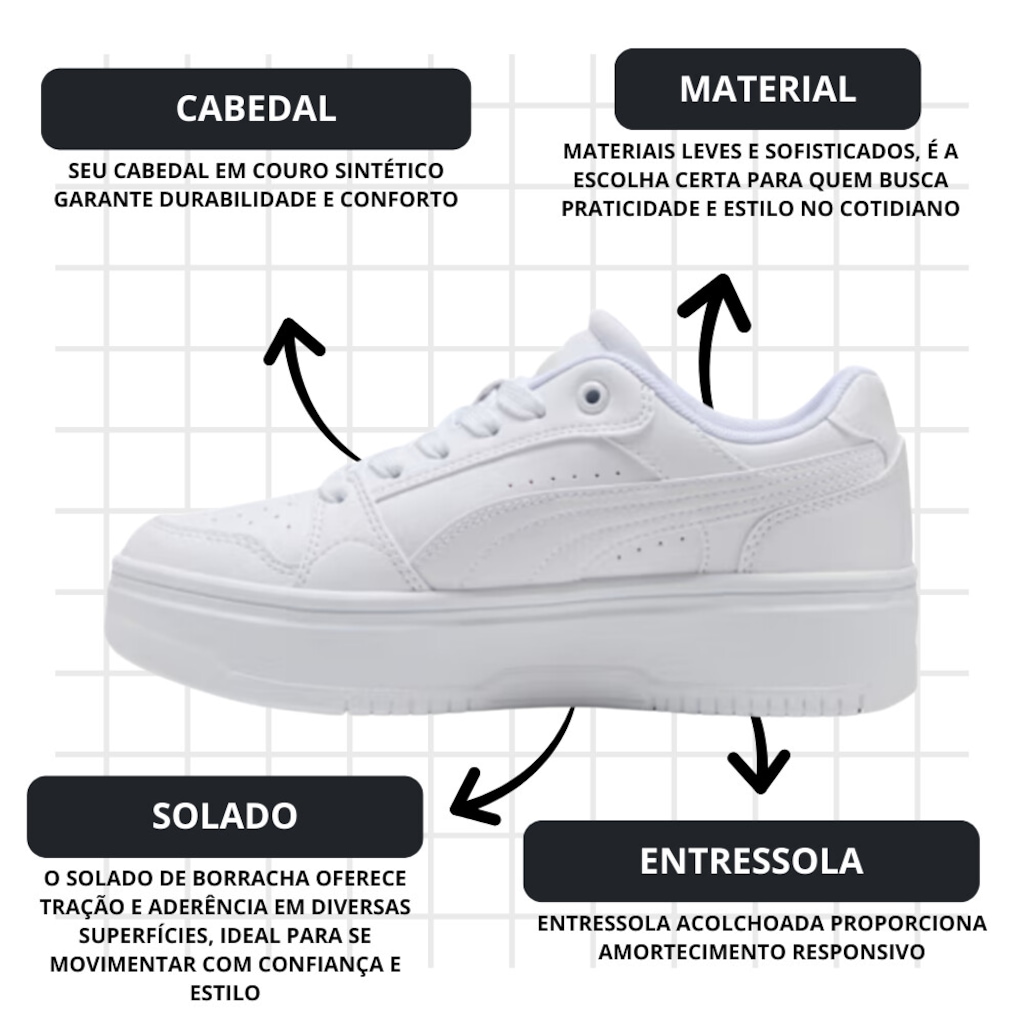 Imagem 5 do produto Tênis Feminino Puma Rebound Femme Low