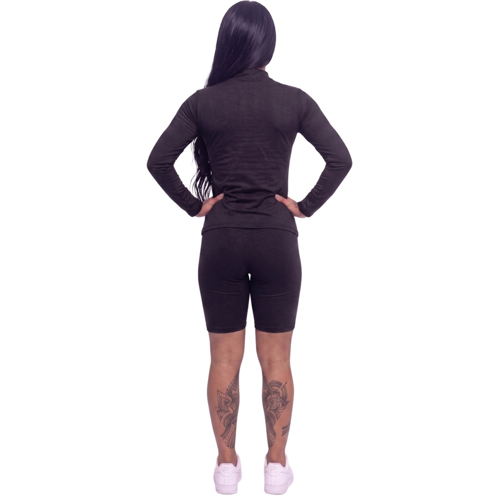 Imagem 3 do produto Conjunto Fitness Blusa Térmica Proteção UV e Bermudinha Suplex Vekyo