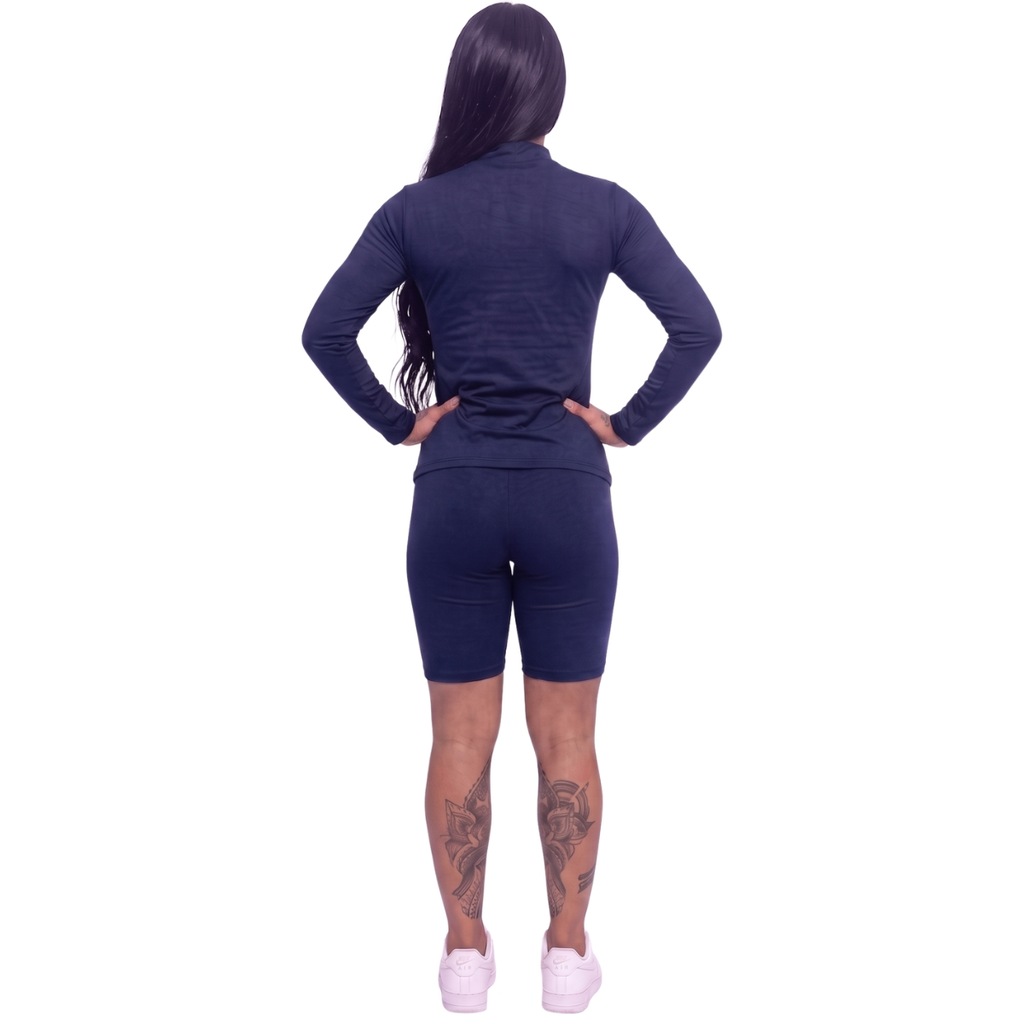 Imagem 3 do produto Conjunto Fitness Blusa Térmica Proteção UV e Bermudinha Suplex Vekyo