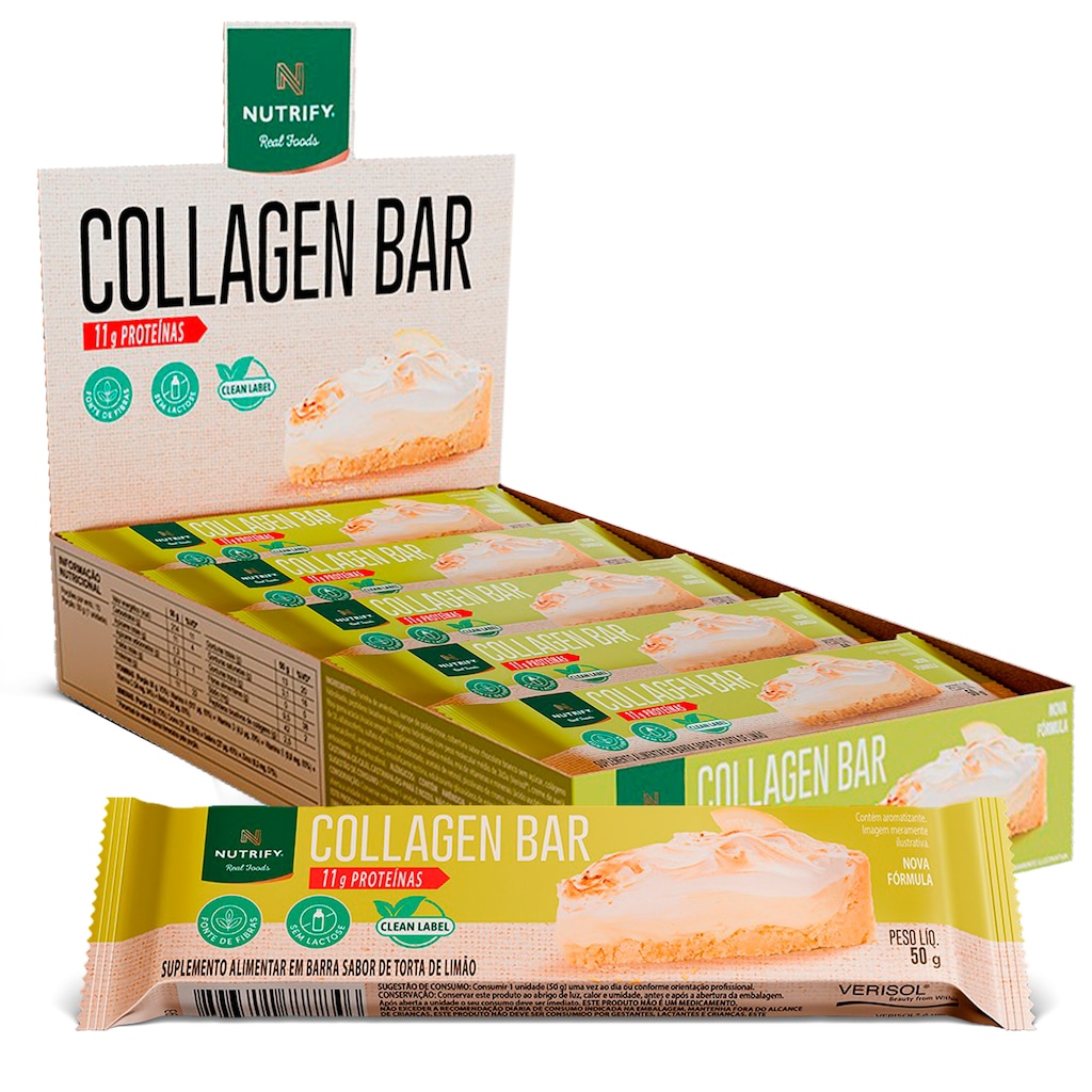 Imagem 1 do produto Barra de Proteína Collagen Bar Nutrify 50g