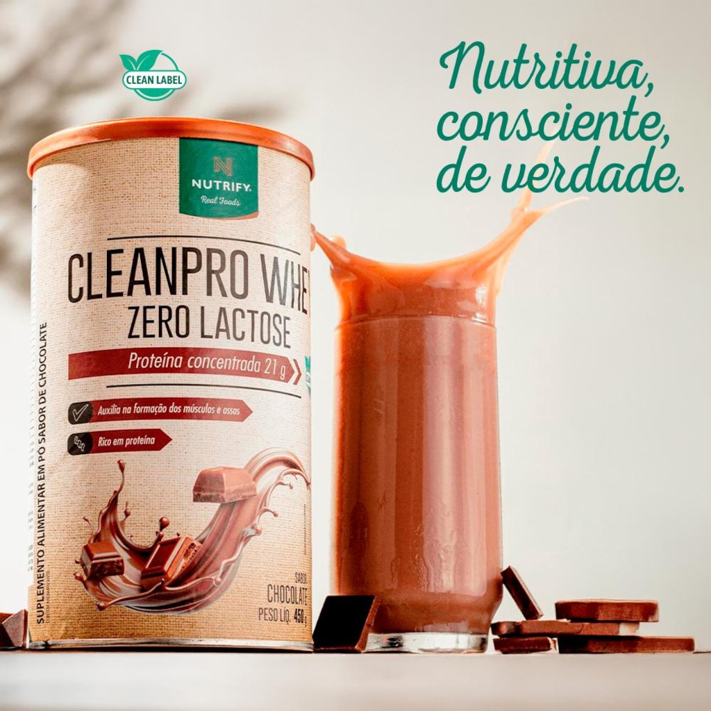 Imagem 3 do produto Nutrify CleanPro Whey Zero Lactose 450g
