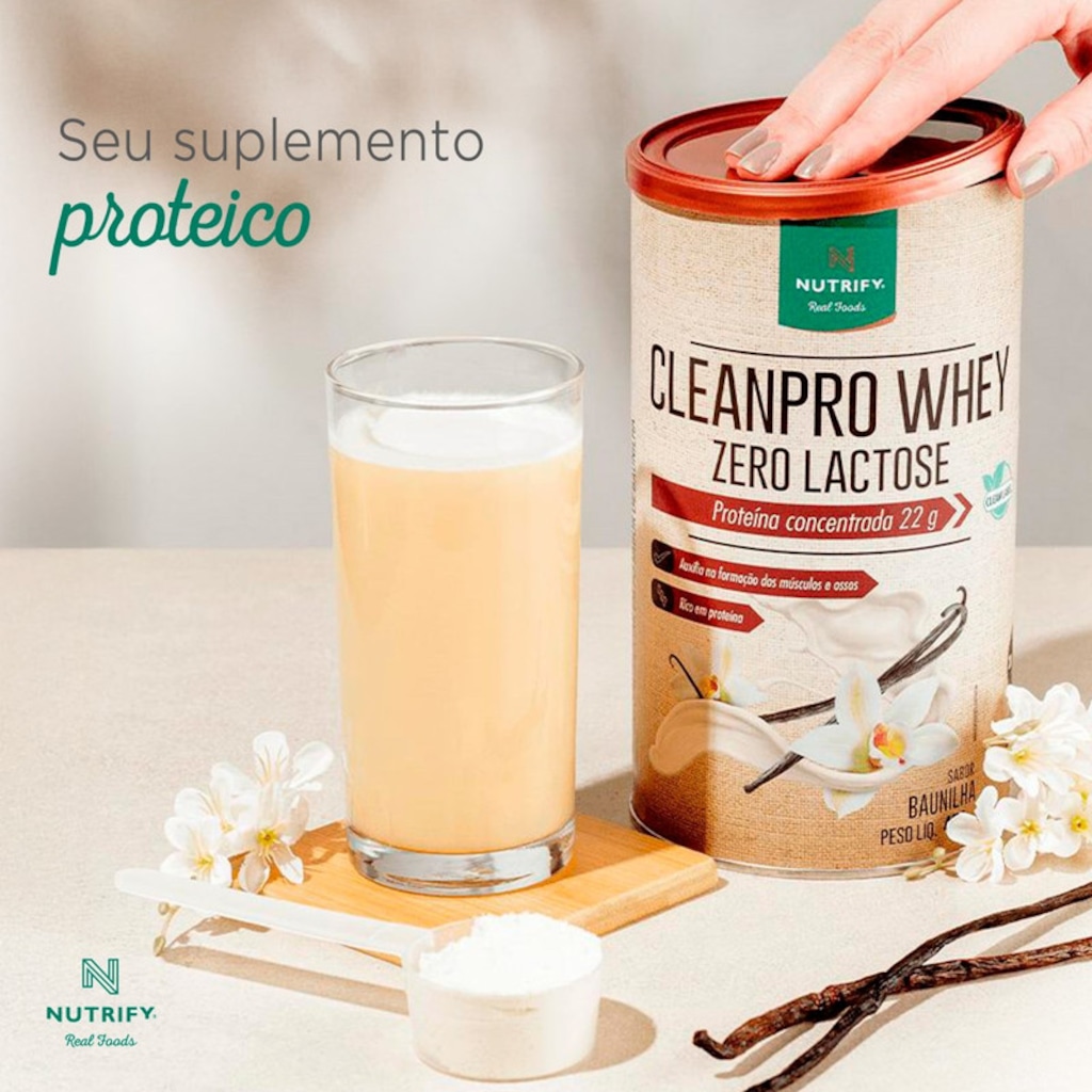 Imagem 2 do produto Nutrify CleanPro Whey Zero Lactose 450g