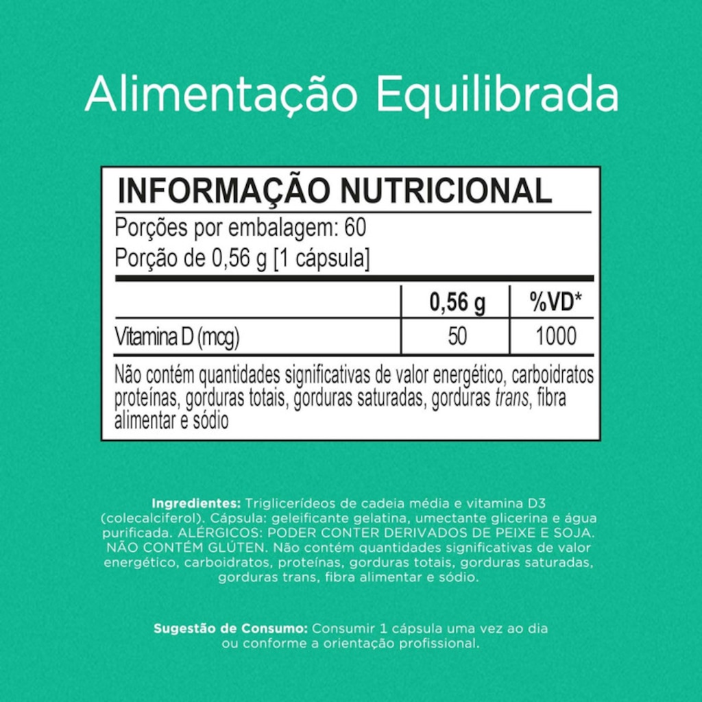 Imagem 4 do produto Nutrify Vitamina D3 2.000 UI - 120 Cáps