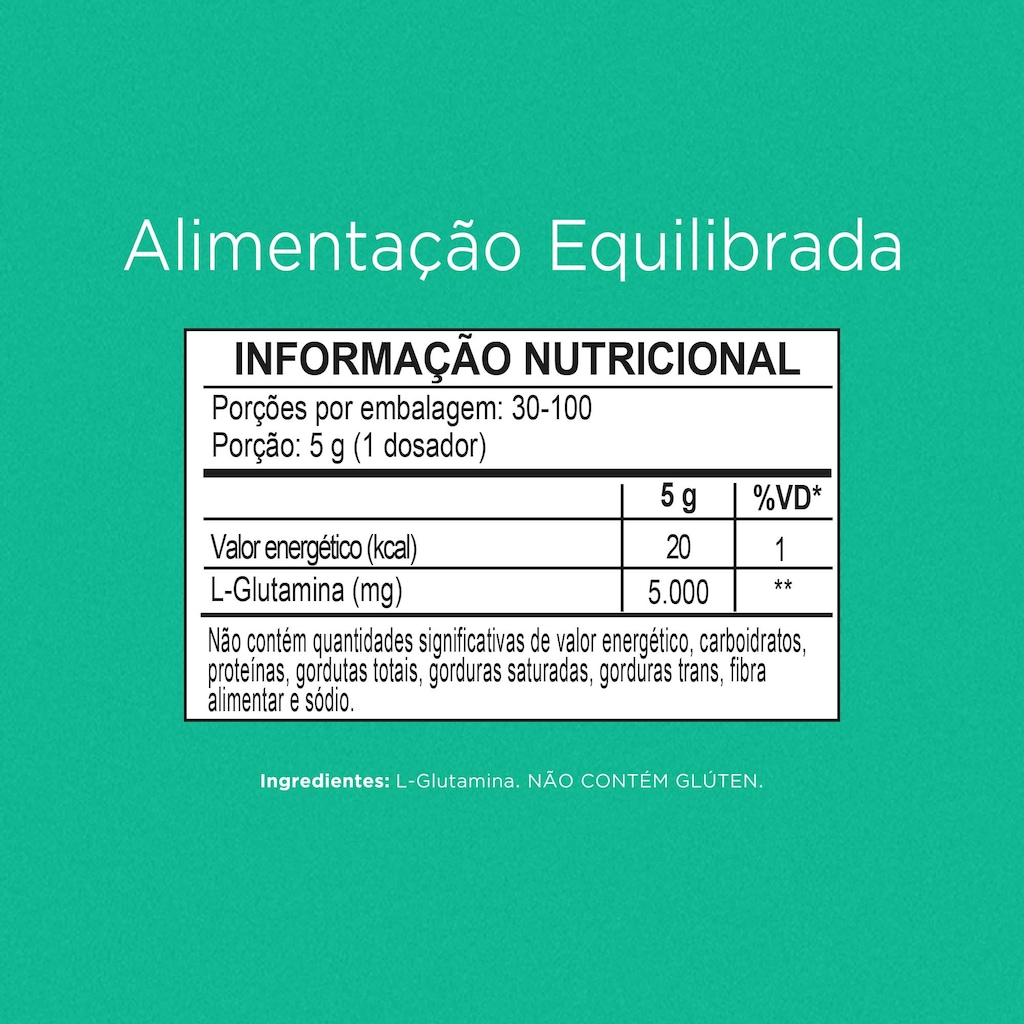 Imagem 3 do produto Nutrify Glutamine L-Glutamina Isolada 500g