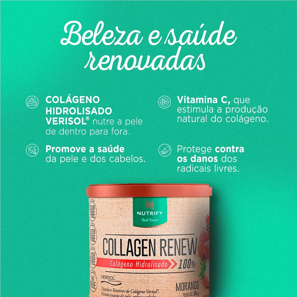 Imagem 5 do produto Nutrify Collagen Renew 300g - Pele, Cabelo e Unhas