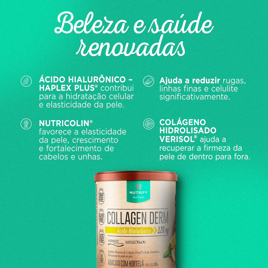 Imagem 4 do produto Nutrify Collagen Derm 330g - Pele, Cabelo e Unhas