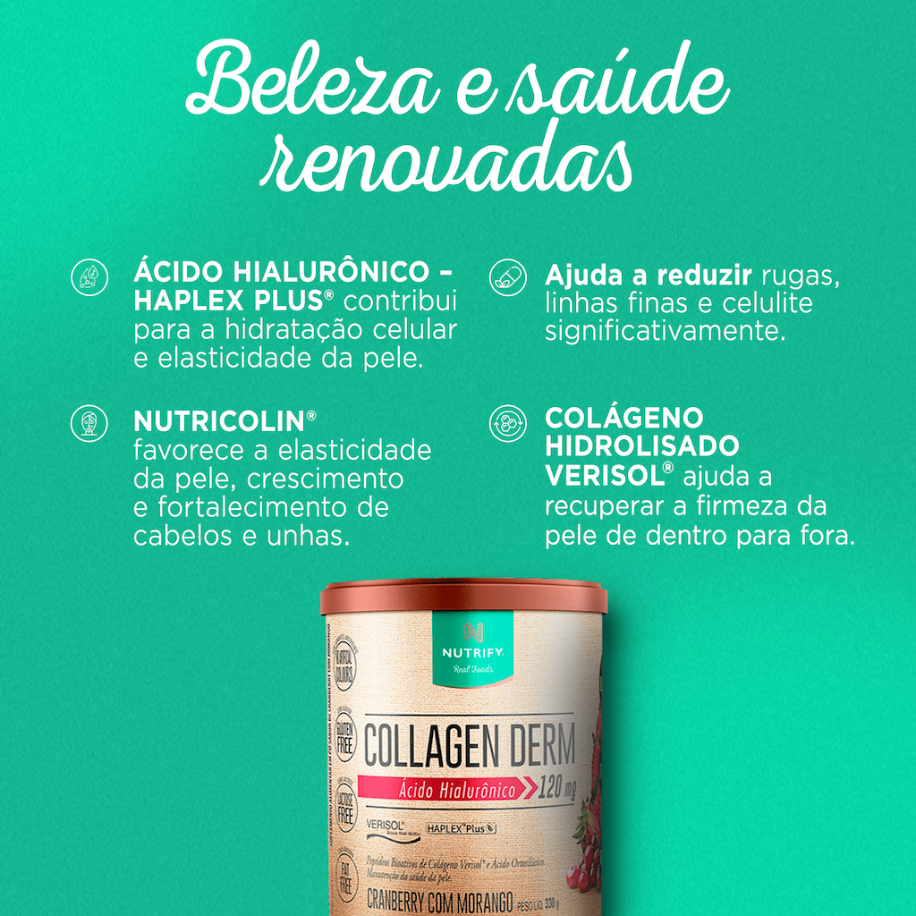 Imagem 4 do produto Nutrify Collagen Derm 330g - Pele, Cabelo e Unhas