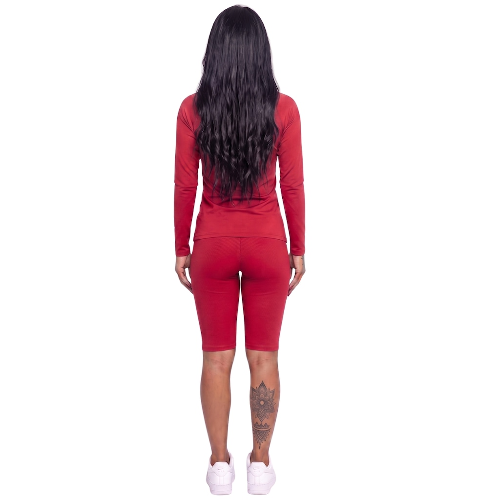 Imagem 3 do produto Conjunto Fitness Blusa Térmica Proteção UV e Bermudão Vekyo