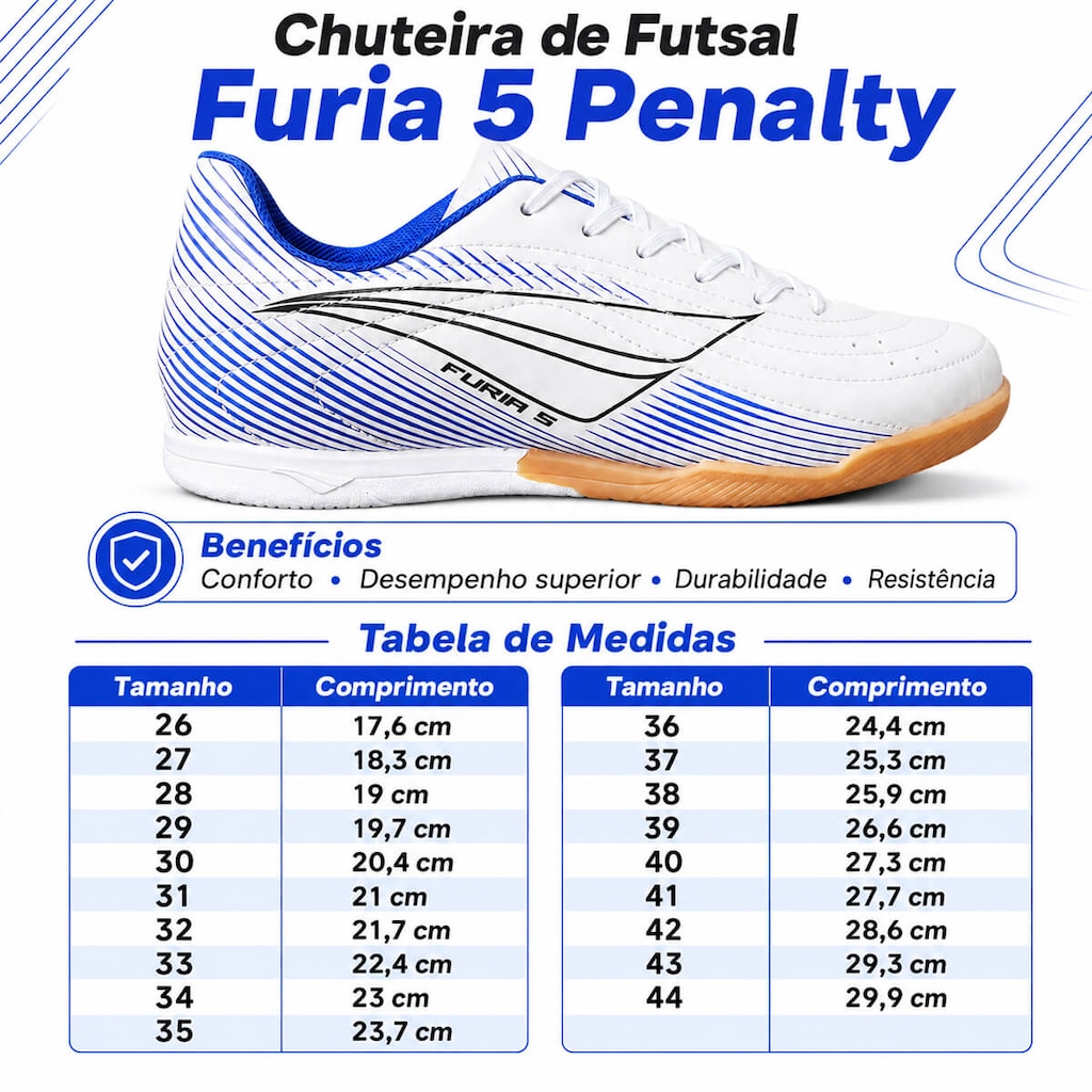 Imagem 5 do produto Chuteira Futsal Adulto Penalty Furia 5