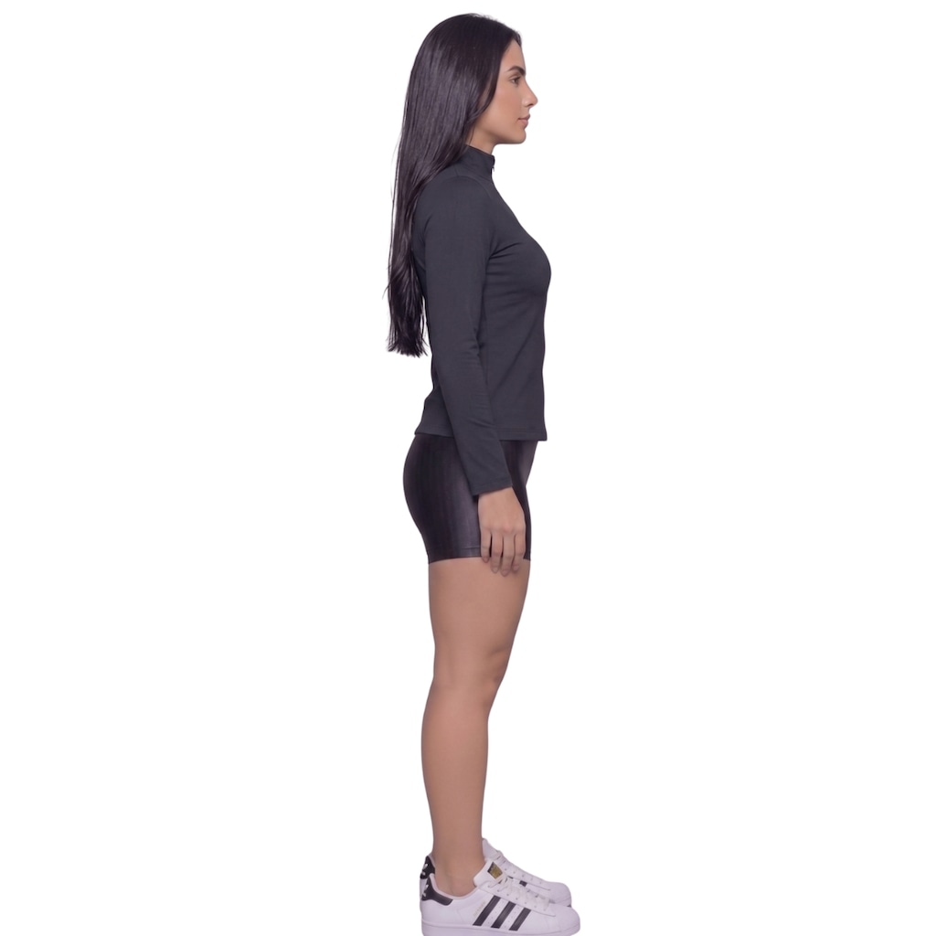 Imagem 2 do produto Conjunto Fitness Blusa Térmica Proteção UV e Short New Zig Vekyo