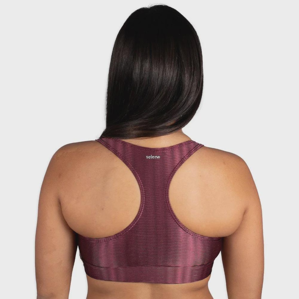 Imagem 2 do produto Top Selene 3d Com Bojo Removivel Bordo Feminino