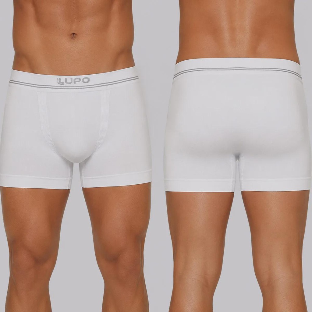 Imagem 3 do produto Kit 3 Cuecas Boxer Lupo Microfibra Sem Costura Adulto