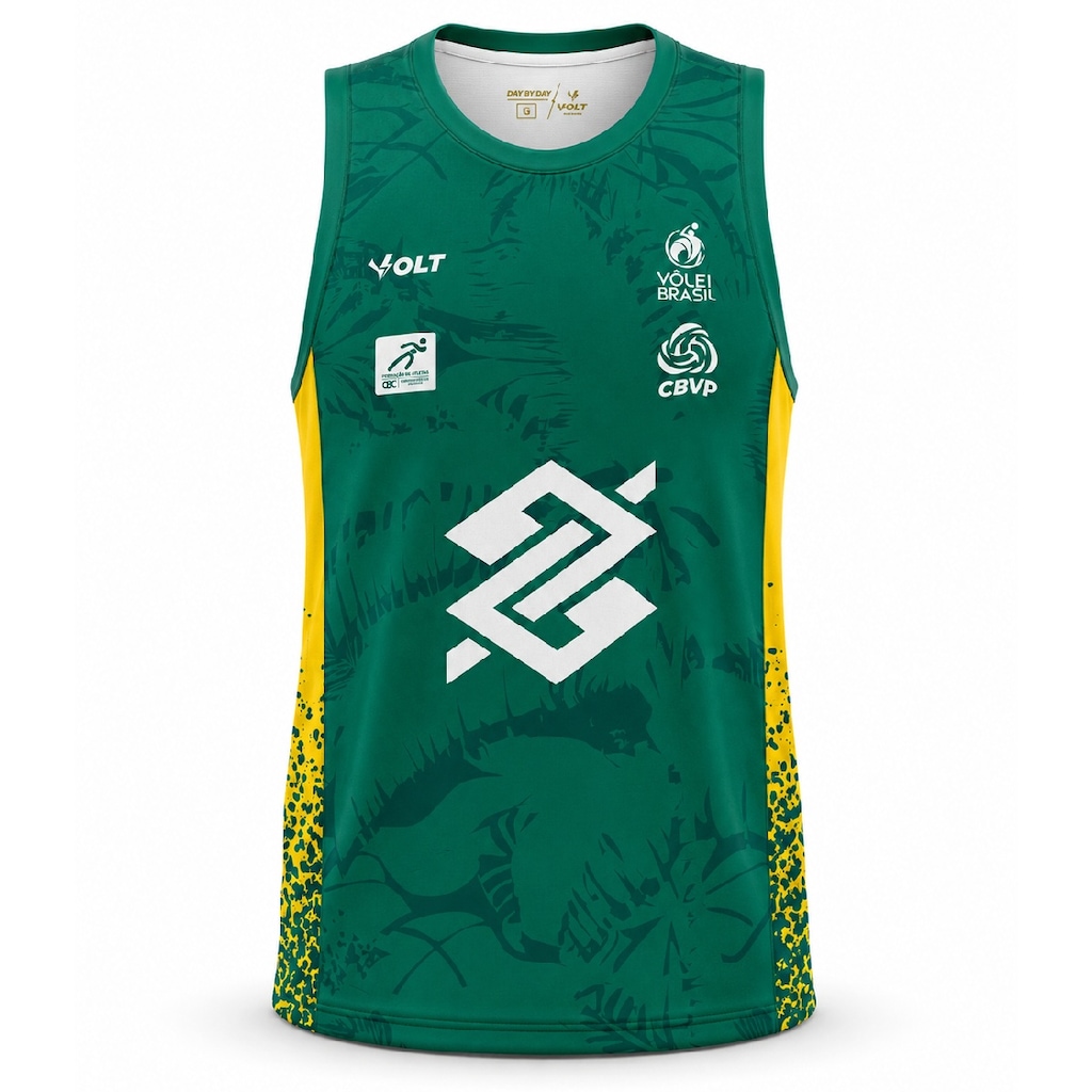 Imagem 1 do produto Camiseta Regata do Brasil Vôlei Praia Volt 2026 Jogo 3 - Masculina