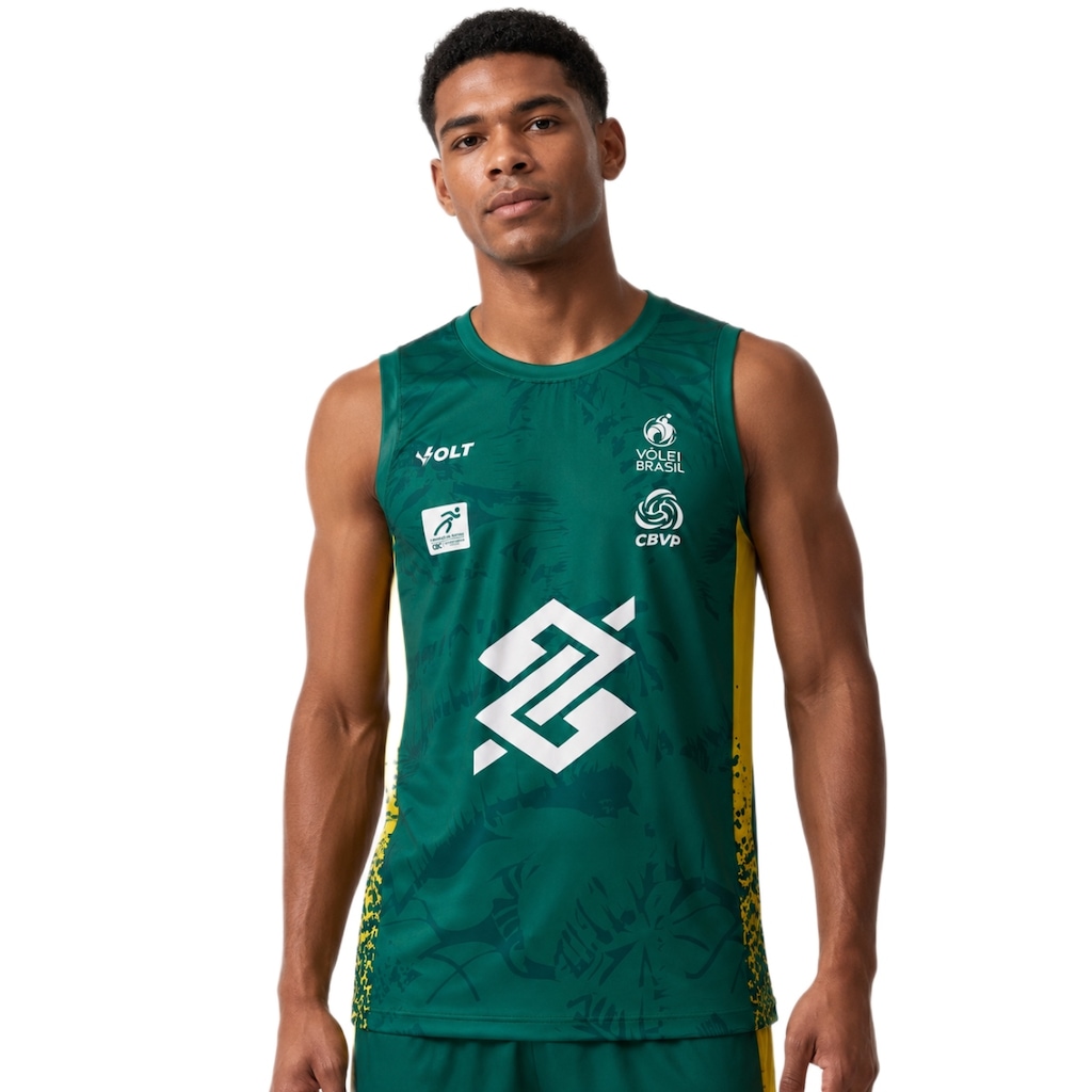 Imagem 2 do produto Camiseta Regata do Brasil Vôlei Praia Volt 2026 Jogo 3 - Masculina