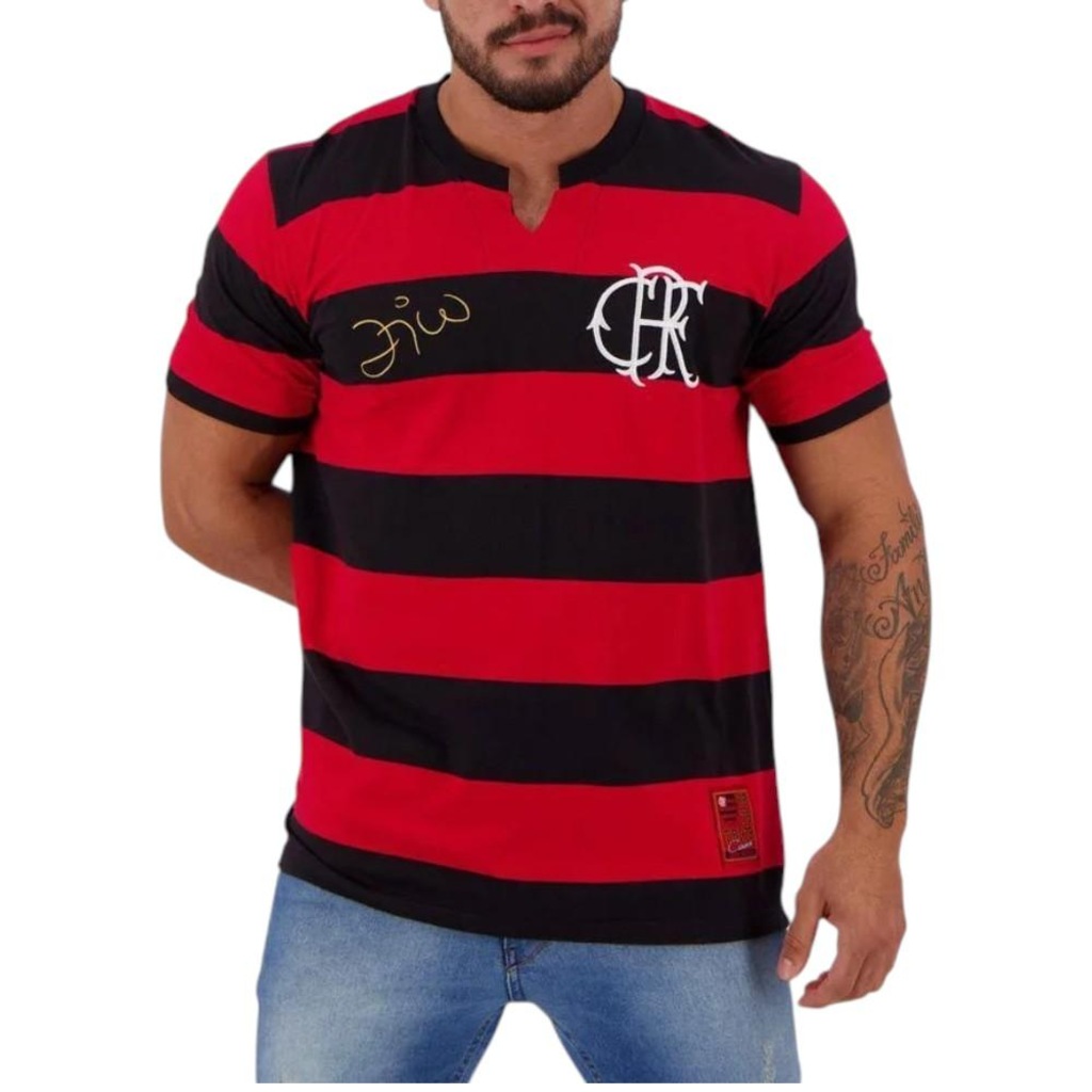 Imagem 1 do produto Camisa do Flamengo Flatri Zico Braziline - Masculina