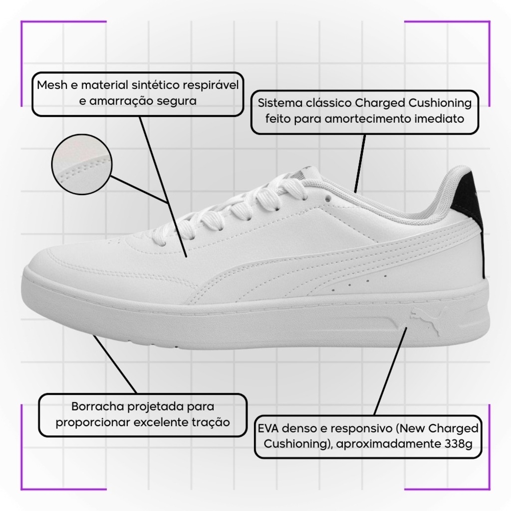 Imagem 5 do produto Tênis Masculino Puma Court Classic Clean