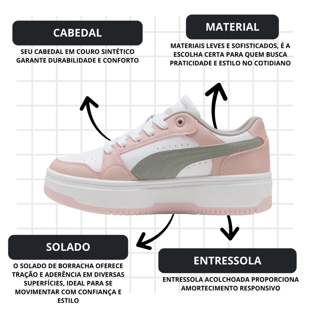 Imagem 5 do produto Tênis Feminino Puma Rebound Femme Low