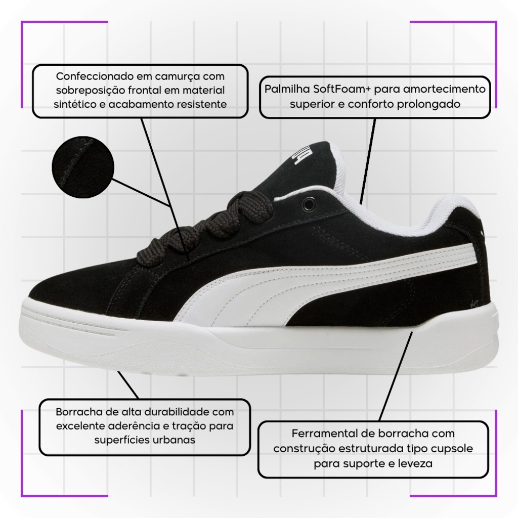 Imagem 5 do produto Tênis Feminino Puma Park Lifestyle Easy Sd Wns Bdp
