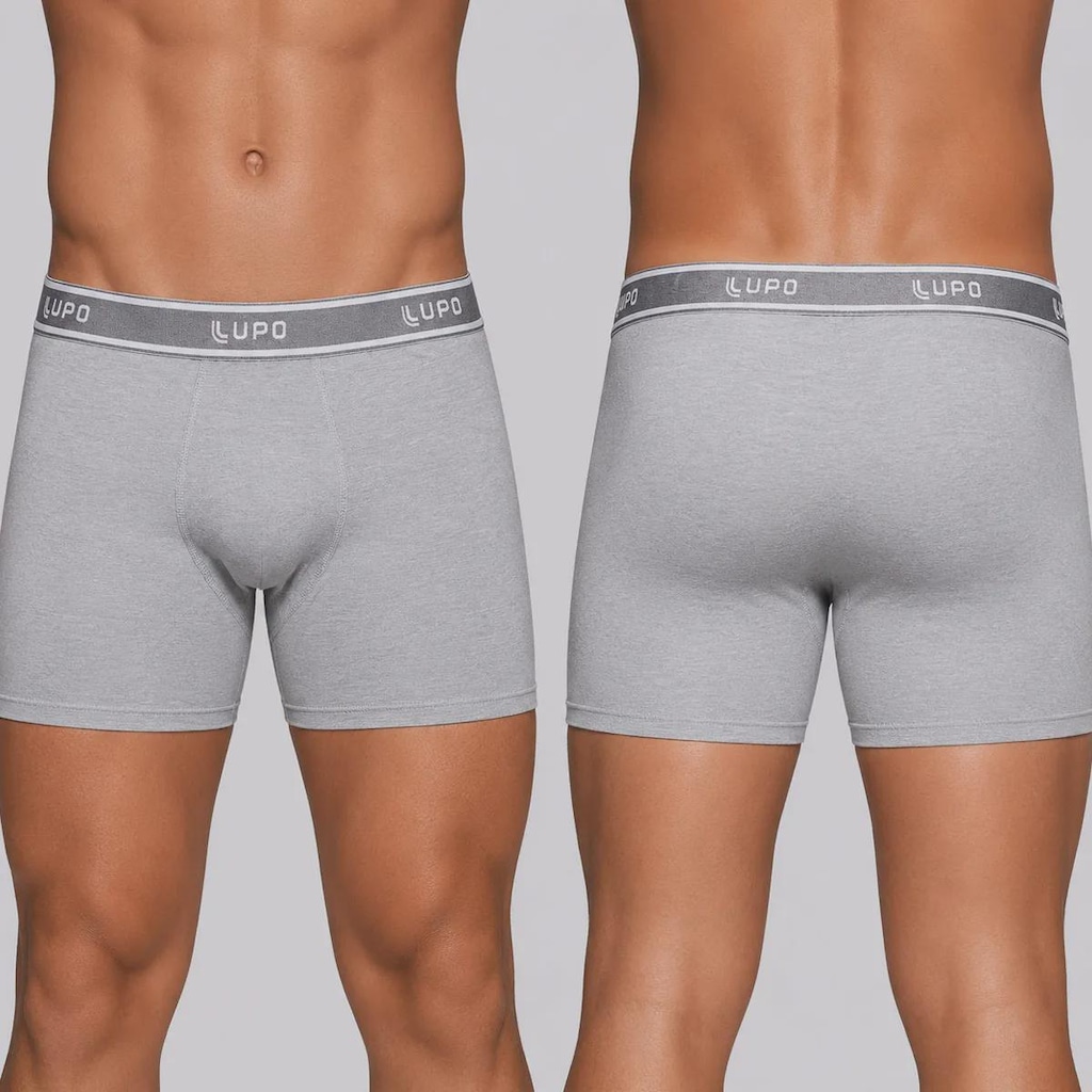 Imagem 3 do produto Kit 6 Cuecas Boxer Lupo Basic com Elastano