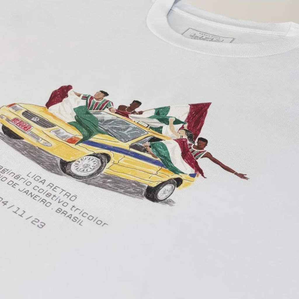 Imagem 4 do produto T-Shirt Oversized Fluminense Taxi - Liga Retrô - Masculina
