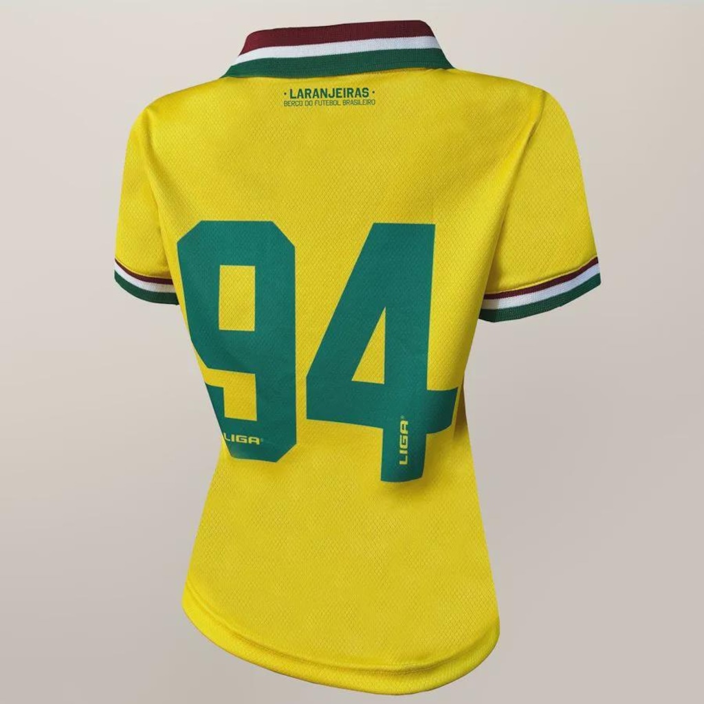 Imagem 2 do produto Camiseta Fluminense Brasil 1994 Liga Retro Feminina