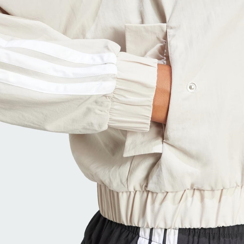Imagem 3 do produto Jaqueta adidas Feminina Bomber Malha Essentials Três Listras Lifestyle