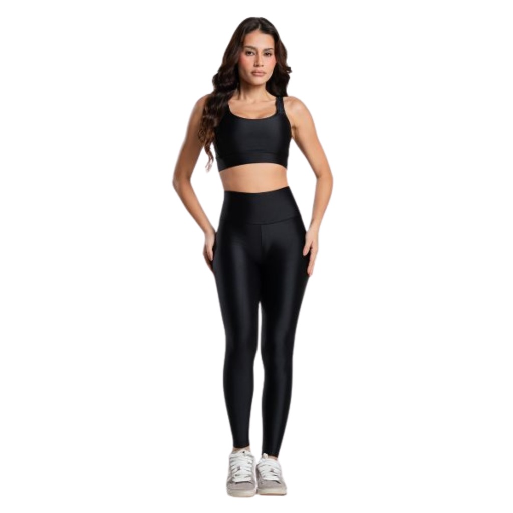 Imagem 1 do produto Conjunto Esportivo Top e Calça Brilhoso Vekyo Feminino