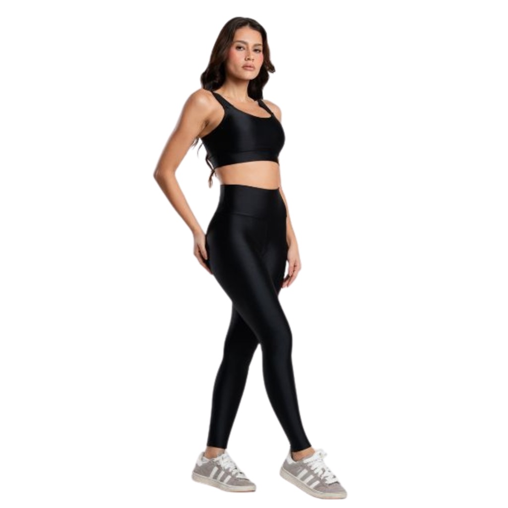 Imagem 2 do produto Conjunto Esportivo Top e Calça Brilhoso Vekyo Feminino
