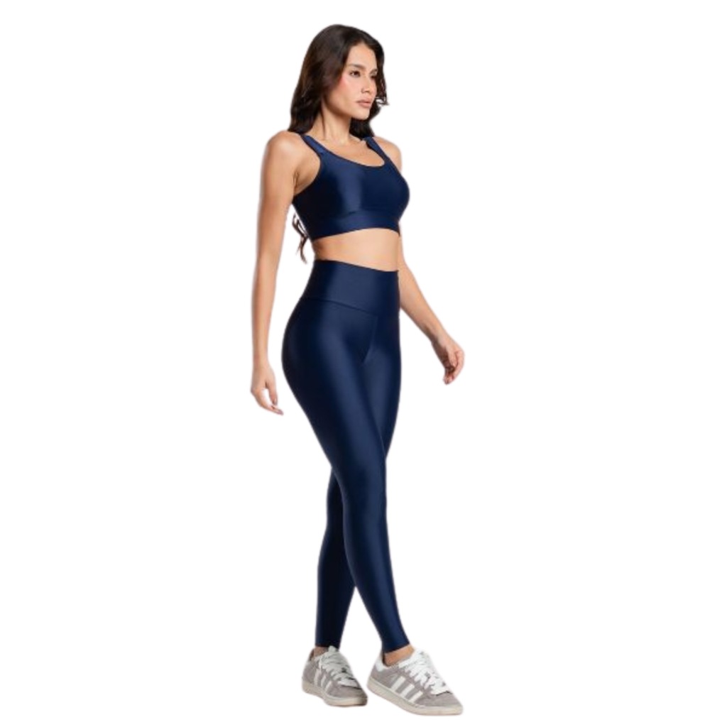 Imagem 2 do produto Conjunto Esportivo Top e Calça Brilhoso Vekyo Feminino