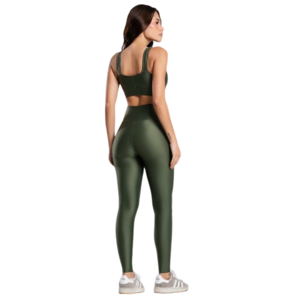Imagem 3 do produto Conjunto Esportivo Top e Calça Brilhoso Vekyo Feminino