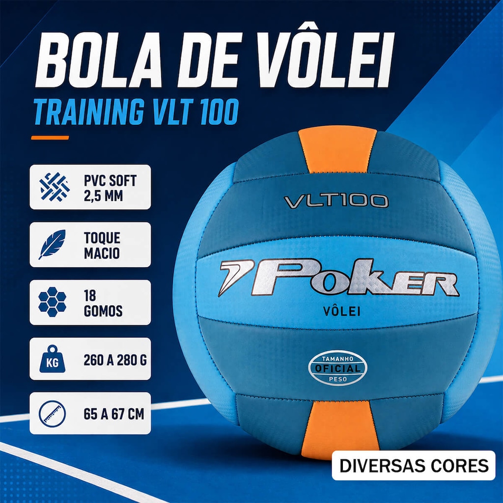 Imagem 3 do produto Bola de Vôlei Poker Training VLT 100