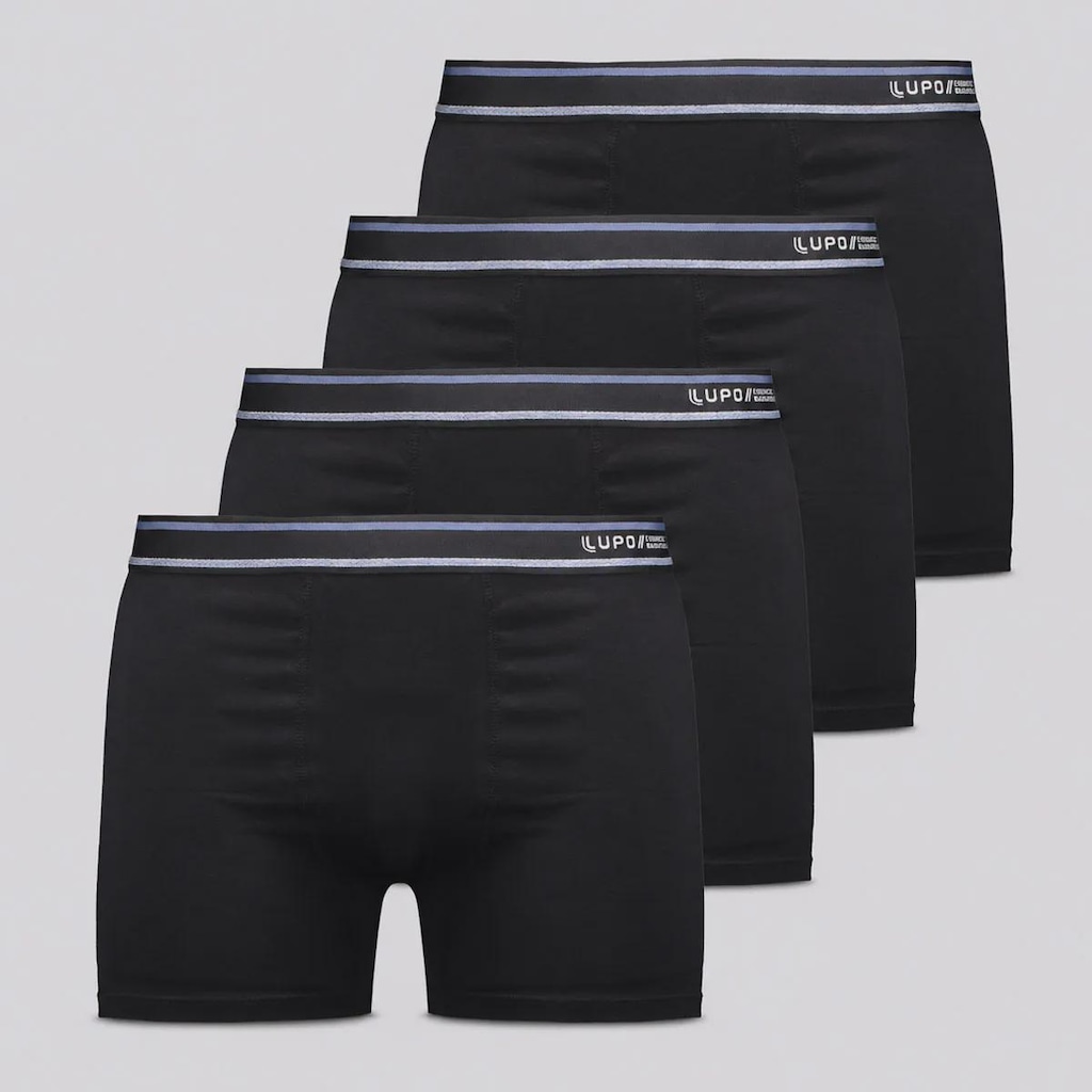 Imagem 1 do produto Kit 4 Cuecas Boxer Lupo com Elastano Adulto