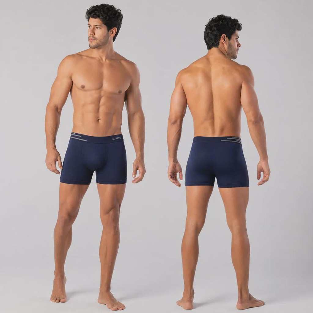 Imagem 3 do produto Kit 6 Cuecas Boxer Lupo Light Fit Adulto