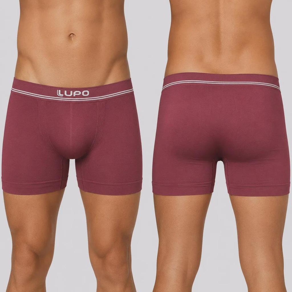 Imagem 4 do produto Kit 6 Cuecas Boxer Lupo Microfibra Sem Costura Adulto