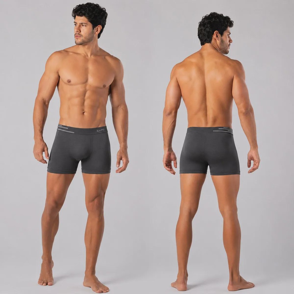 Imagem 4 do produto Kit 6 Cuecas Boxer Lupo Microfibra Sem Costura Adulto
