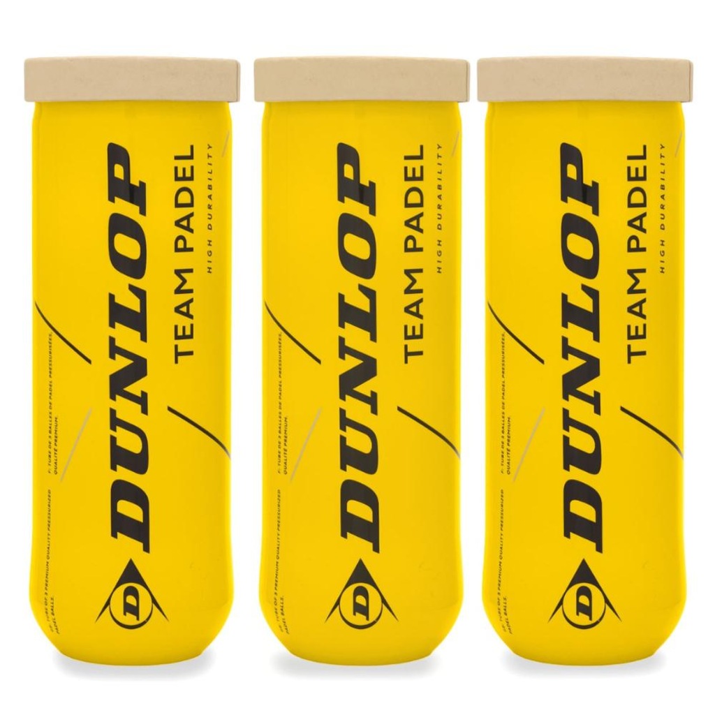 Imagem 1 do produto Bola de Padel Dunlop Team Padel - Pack com 03 Tubos